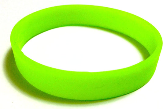 TheAwristocrat 1 Dozen (12) Multi-Pack Blank Rubber Wristbands Silicone Bracelets - Select from a Variety of Colors