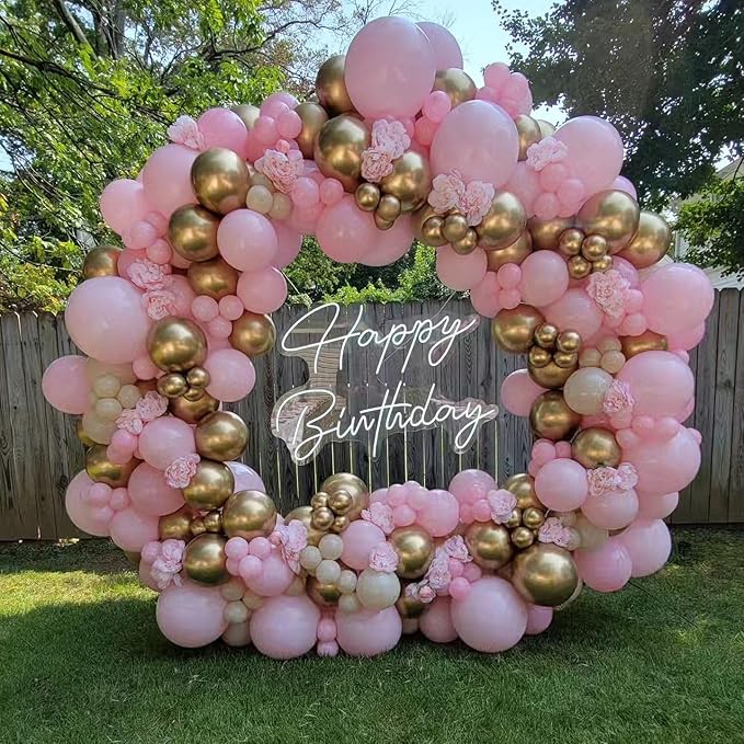 KBZVNAF Pastel Pink Latex Party Balloons - 50 Pack 12 inch Helium Matte Baby Pink Balloons for Birthday Wedding Baby Shower Gender Reveal Party Decorations