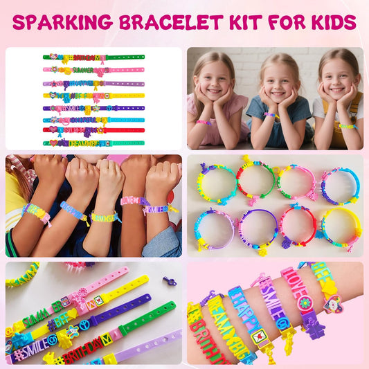 Art & Craft Kits for Kids, Christmas Gifts Friendship Bracelet Making Kit for Girls, DIY Jewelry Making Kit, Birthday Present for Ages 4-12, Toy for Age 4, 5, 6, 7, 8, 9, 10, 11, 12 Years Old