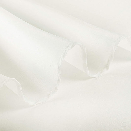 Ascoza 2pack 120 Inch Ivory Round Tablecloth in Polyester Fabric for Wedding/Banquet/Restaurant/Parties