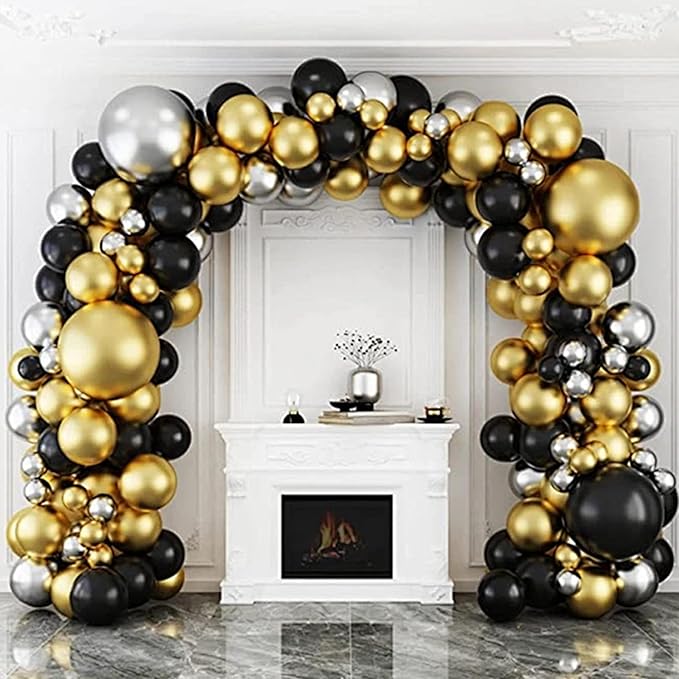 Mr. Pen- Balloons, 12 Inch, 54 Pack, Black, Party Balloons