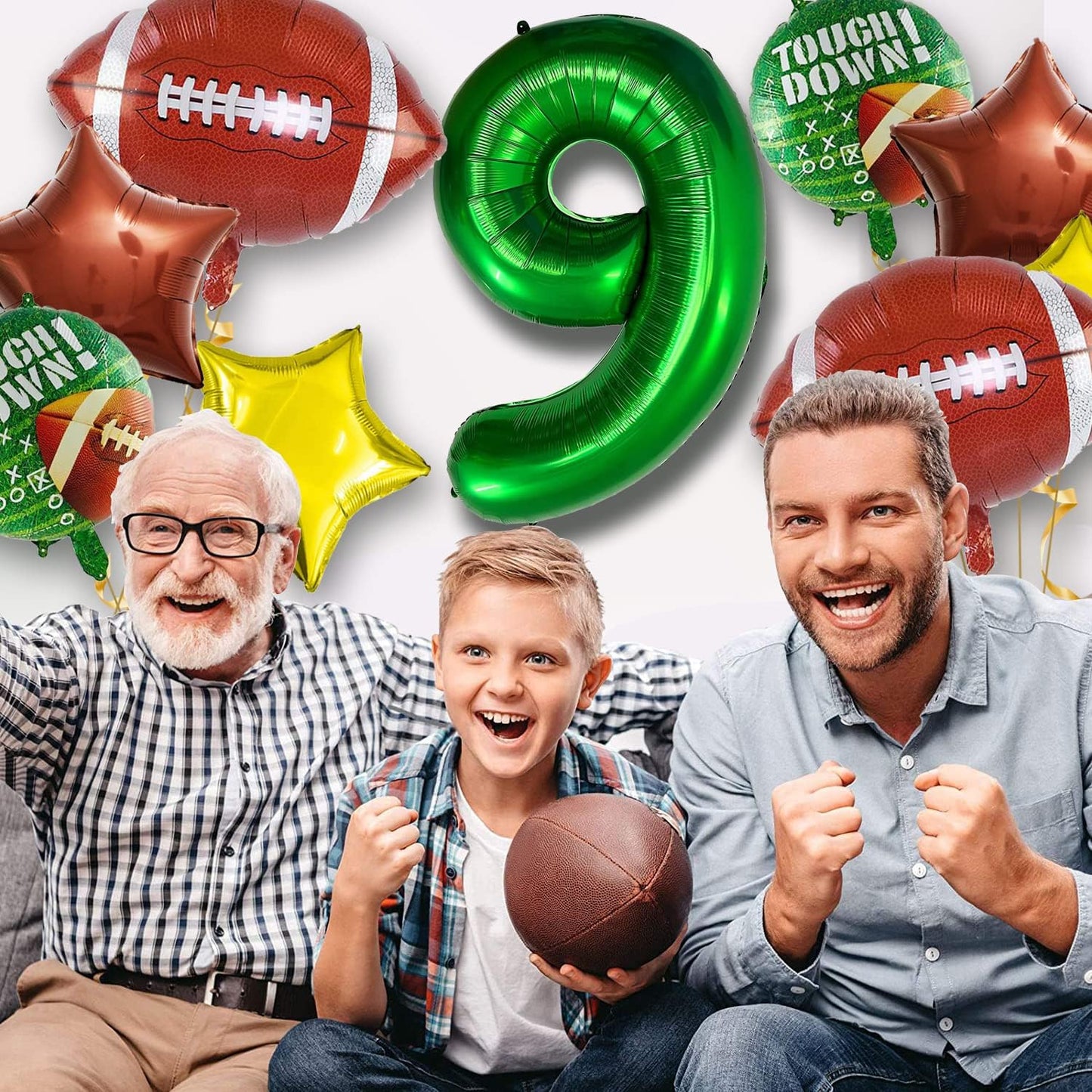 Football Balloons Set Football Birthday Party Decorations Football Touchdown Sports Theme Birthday Party Decoration, Tailgate Game Day Football Theme Supplies Birthday Party Decorations