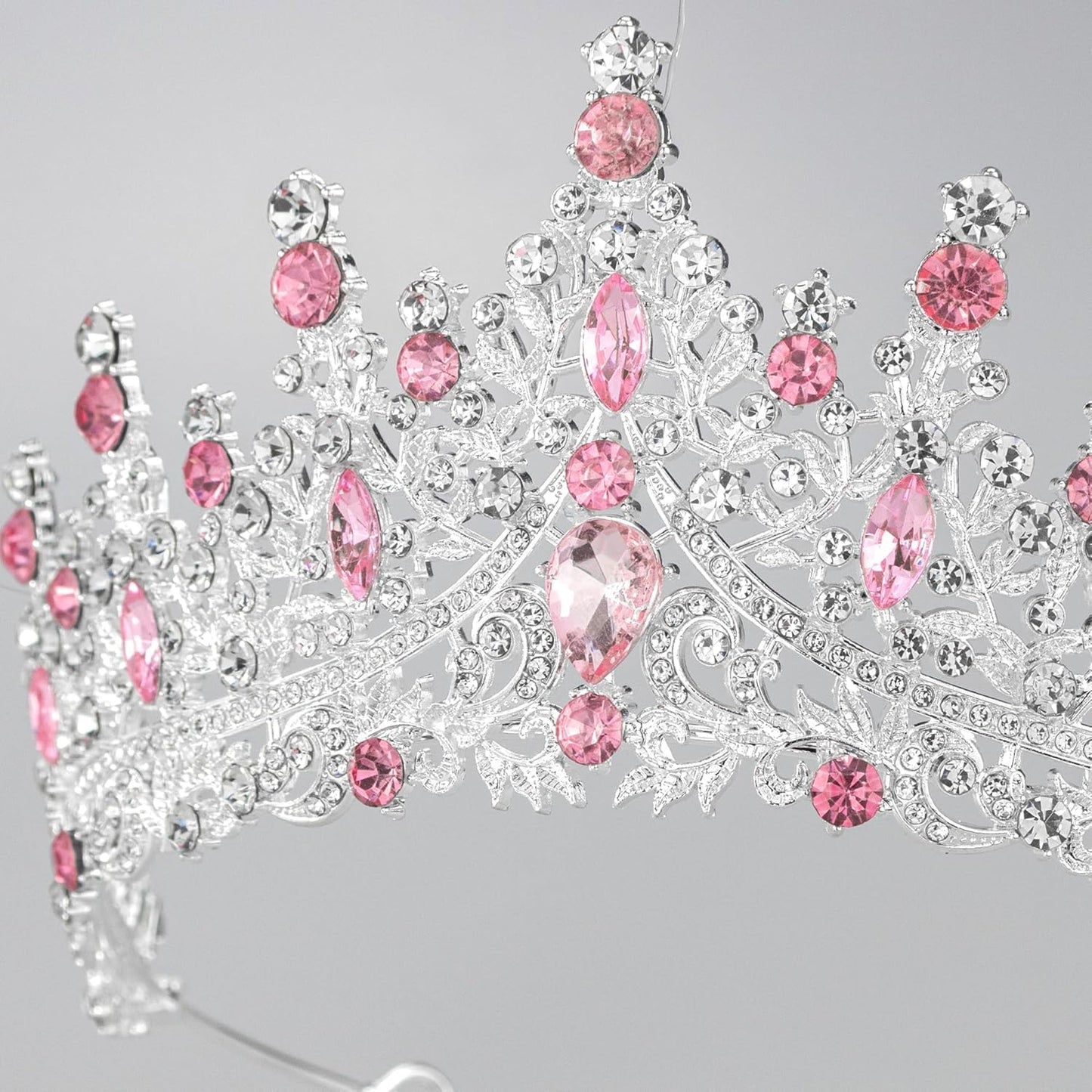 Tiaras and Crowns for Women Crystal Princess Tiaras Rhinestone Queen Crowns For Wedding Bridal Birthday Prom Pageant Party (Tiara 100)