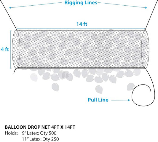 Qualatex Boss500 Balloon Drop 15' X 4.5;
