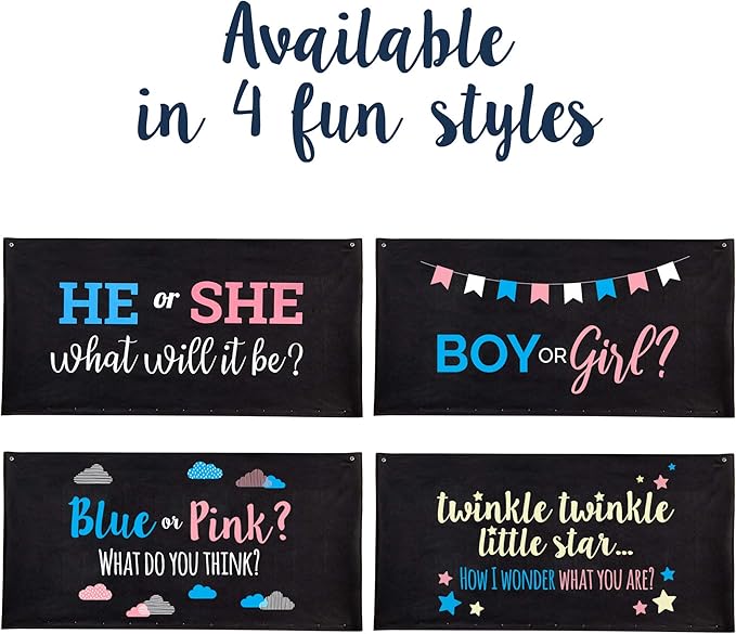 Gender Reveal Balloon Drop Bag | Twinkle, Twinkle Little Star