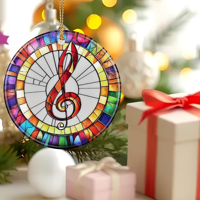 Musical Ornament, Christmas Ornament – Christmas Tree Decor, Holiday Decoration, Stocking Stuffer, Festive Gift Idea, Gifts for Music Lover, Friends, and Family
