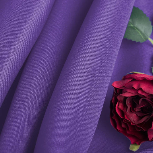 Ascoza 2pack 90x156 Inch Purple Rectangular Tablecloth 8 Feet Table Cloth in Polyester Fabric for Wedding/Banquet/Restaurant/Parties