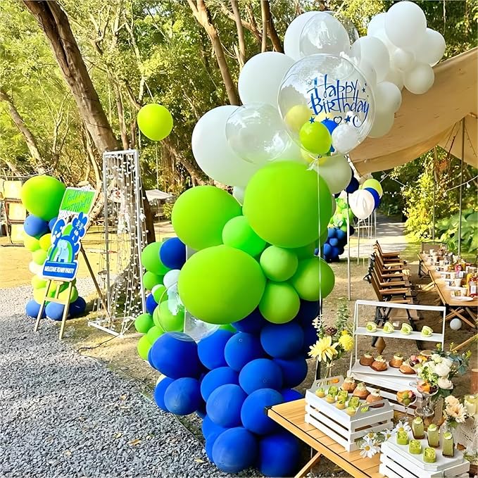 Lime Green Balloons, 140pcs 18 12 10 5 Inch Different Sizes Pack Party Latex Balloons for Birthday Halloween Holiday Balloon Garland as Party Decorations
