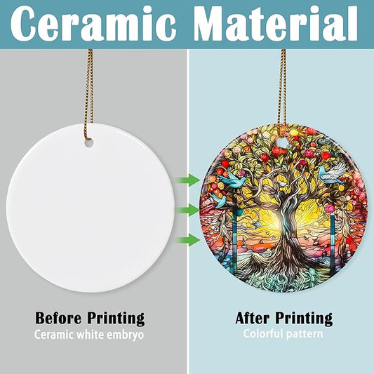 Touber Tree of Life Christmas Ornament, Christmas Ornaments for Tree, Christmas Tree Decor, Holiday Ornament