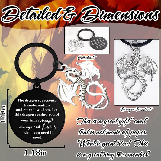 Inspirational Gifts Motivational Keychains - Elephant Dragon Flamingo Encouragement Uplifting Gift for Men Women Christmas