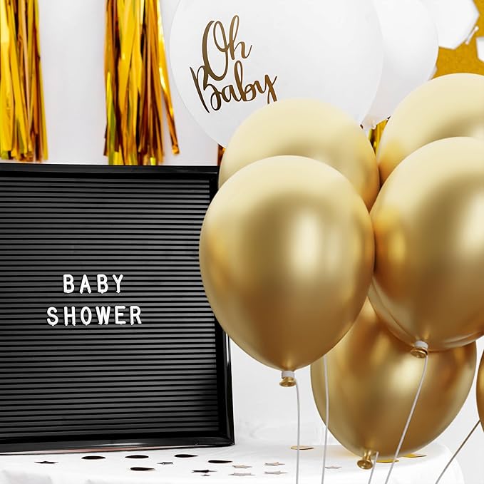 Mr. Pen- Metallic Balloons, 12 Inch, 100 Pack, Metallic Gold Balloons for Birthday Party