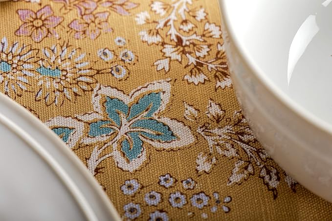Maison d' Hermine Table Cloth Rectangle Table 100% Cotton 70 x 140 Inches Tablecloth Reusable Decorative for Dining Room Farmhouse Home Valentines Day Decorations Spring Summer - Marquise