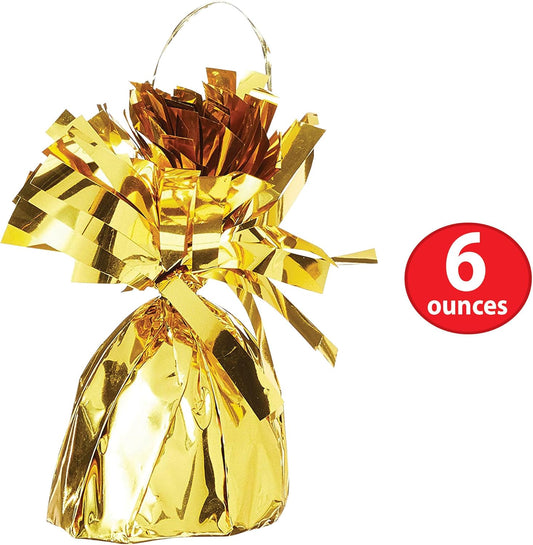 Metallic Wrapped Balloon Weight Pack of 12