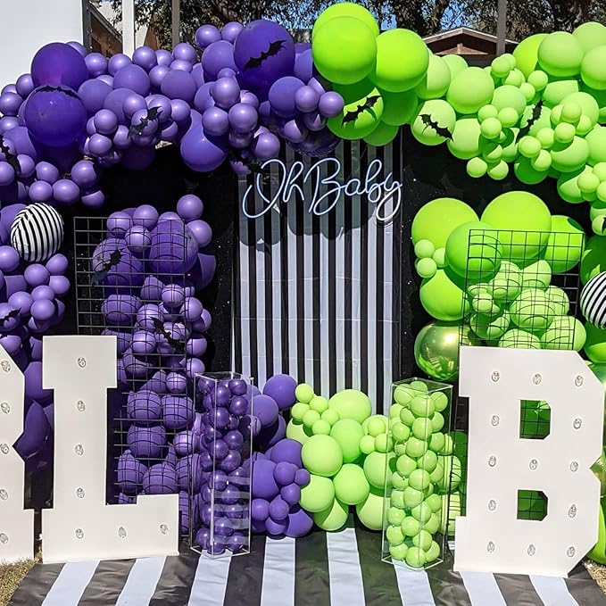 Lime Green Balloons 12 inch, Lime Green Latex Balloon 50pcs Party Balloons for Baby Shower Dinosaur Jungle Halloween Birthday Party Decorations