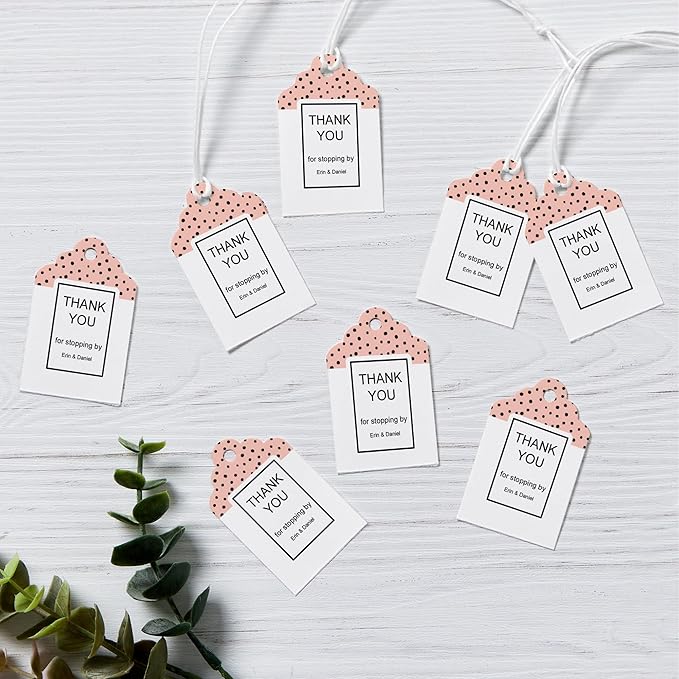 Avery Scalloped Printable Tags, Sure Feed Technology, 2" x 1.25", White, Includes String, Laser/Inkjet Printable, 180 Total, Great for Branding, Gifts, Merchandising, and More (22848)