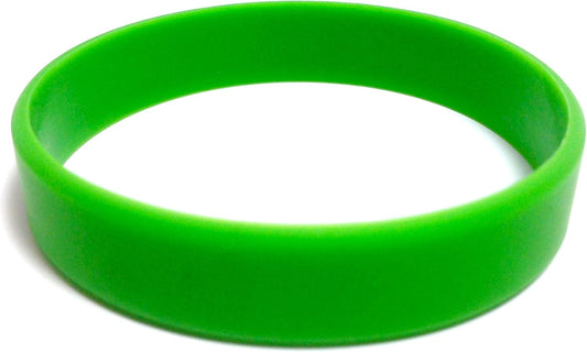 TheAwristocrat 1 Dozen (12) Multi-Pack Blank Rubber Wristbands Silicone Bracelets - Select from a Variety of Colors