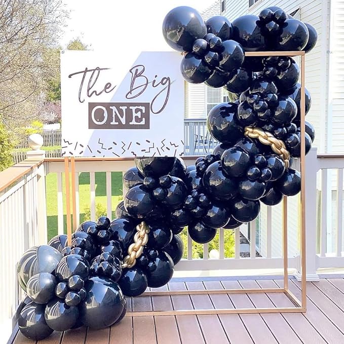 110pcs Black Balloons 12inch Matte Black Latex Party Balloons for Graduation, Wedding, Birthday, New Year, Baby Shower, Anniversary, Holiday Party Decorations