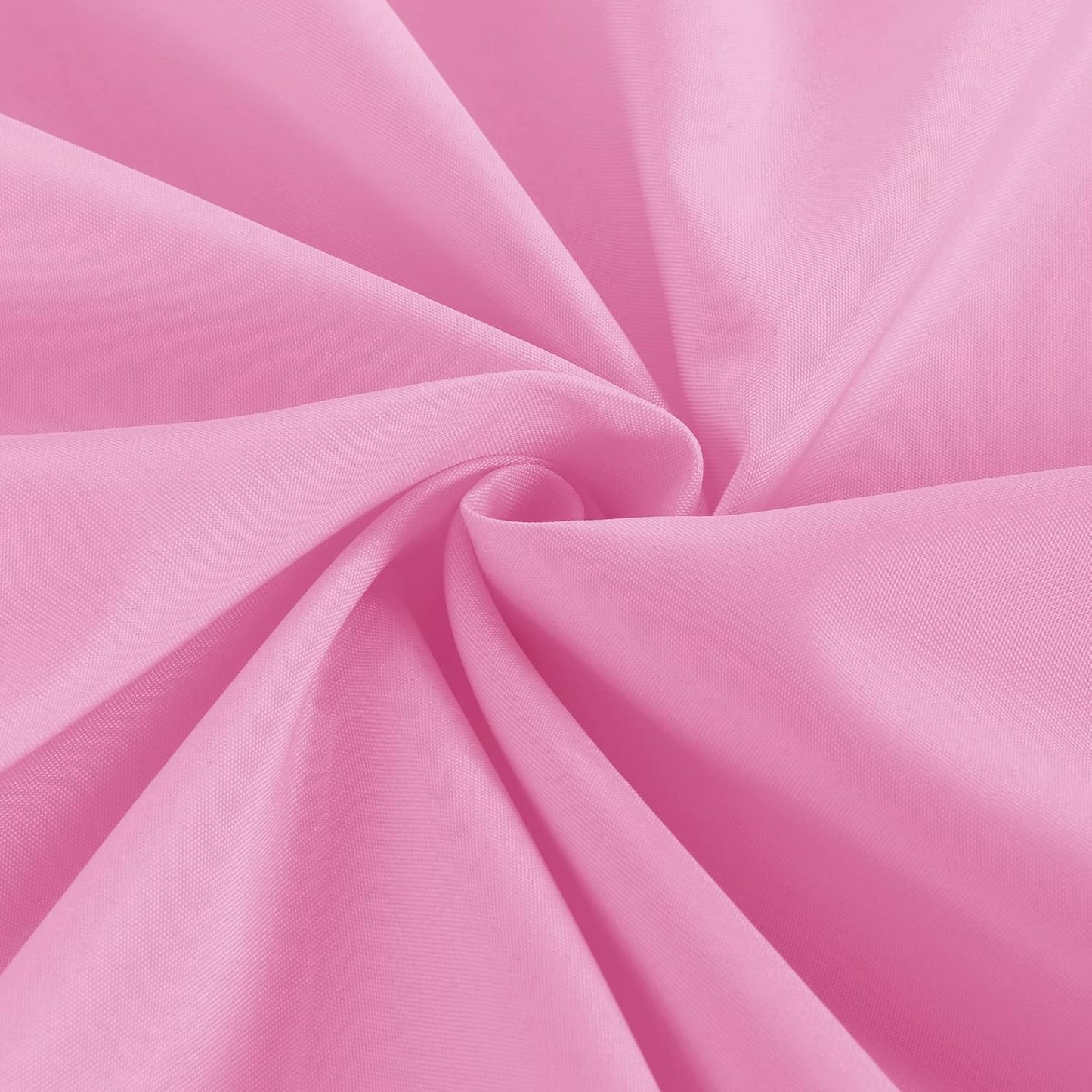 Obstal 2 Pack Table Clothes for 8 Foot Rectangle Tables - Water Resistant Washable Fabric Polyester Rectangle Table Cover Protector for Wedding, Banquet and Trade Shows, 96L x 30W Inches, Pink