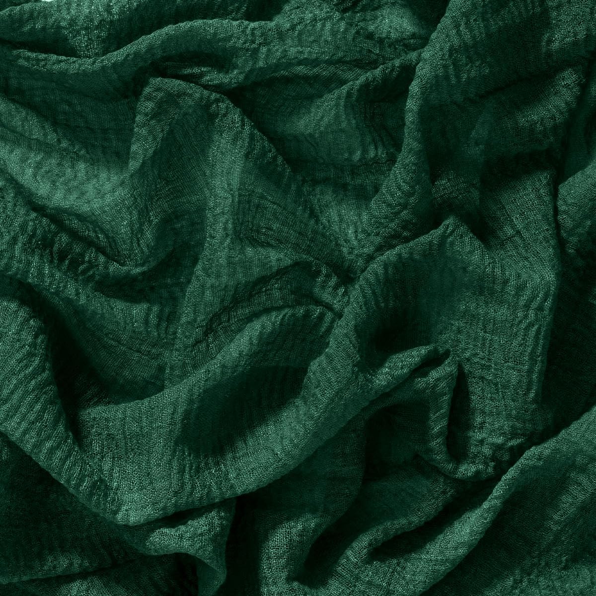 Socomi Emerald Green Fall Thanksgiving Cheesecloth Table Runner Gauze 120 Inch Rustic Boho Cheese Cloth Runner for Wedding Party Baby Bridal Shower Centerpiece Decoration Holiday Home Decorations