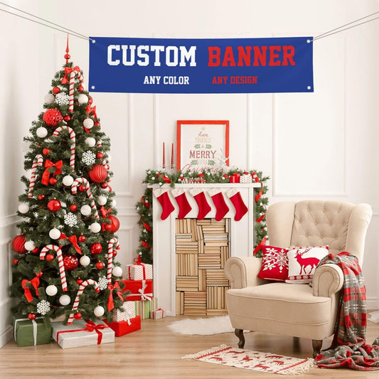 Custom Banners And Signs 4x1 Ft,Personalized Banner With Photo/Text, Banners Customized For Business Birthday Graduation Parties Indoor Outdoor
