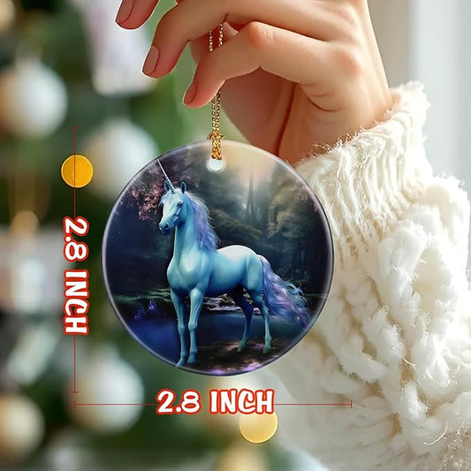 Unicorn Ornament, Christmas Ornament – Christmas Tree Decor, Holiday Decoration, Stocking Stuffer, Festive Gift Idea, Gifts for Unicorn Lover, Friends, and Family