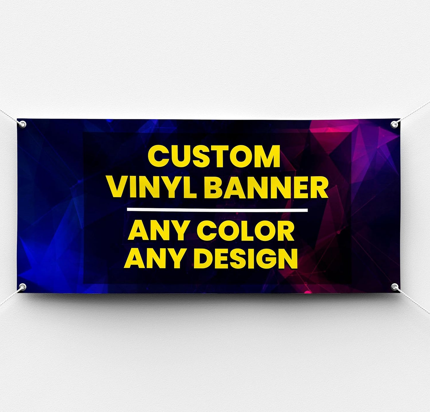 Personalized Custom Vinyl Banner Printing Indoor or Outdoor use Printed Business Event Birthday Party Large Custom Vinyl banner for Party Decoration Factory of Stickers (10'x15')