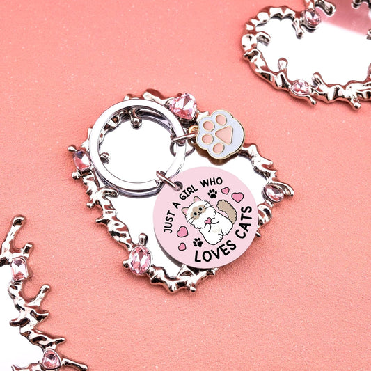 Cat Mom Gifts Cats Themed keychain Cats Lovers Gifts for Women