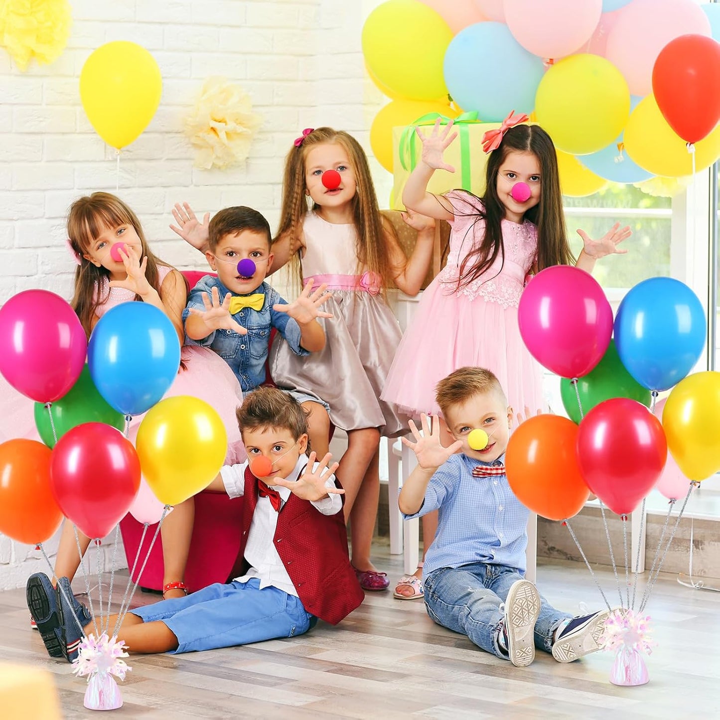 24 Pcs Balloon Weights Metallic Anchor Balloon Holder for Helium Balloons Heavy Table Weights and 1 Roll Iridescent Crimped Ribbon for Birthday Wedding Halloween Christmas Party(Dazzling Colors)