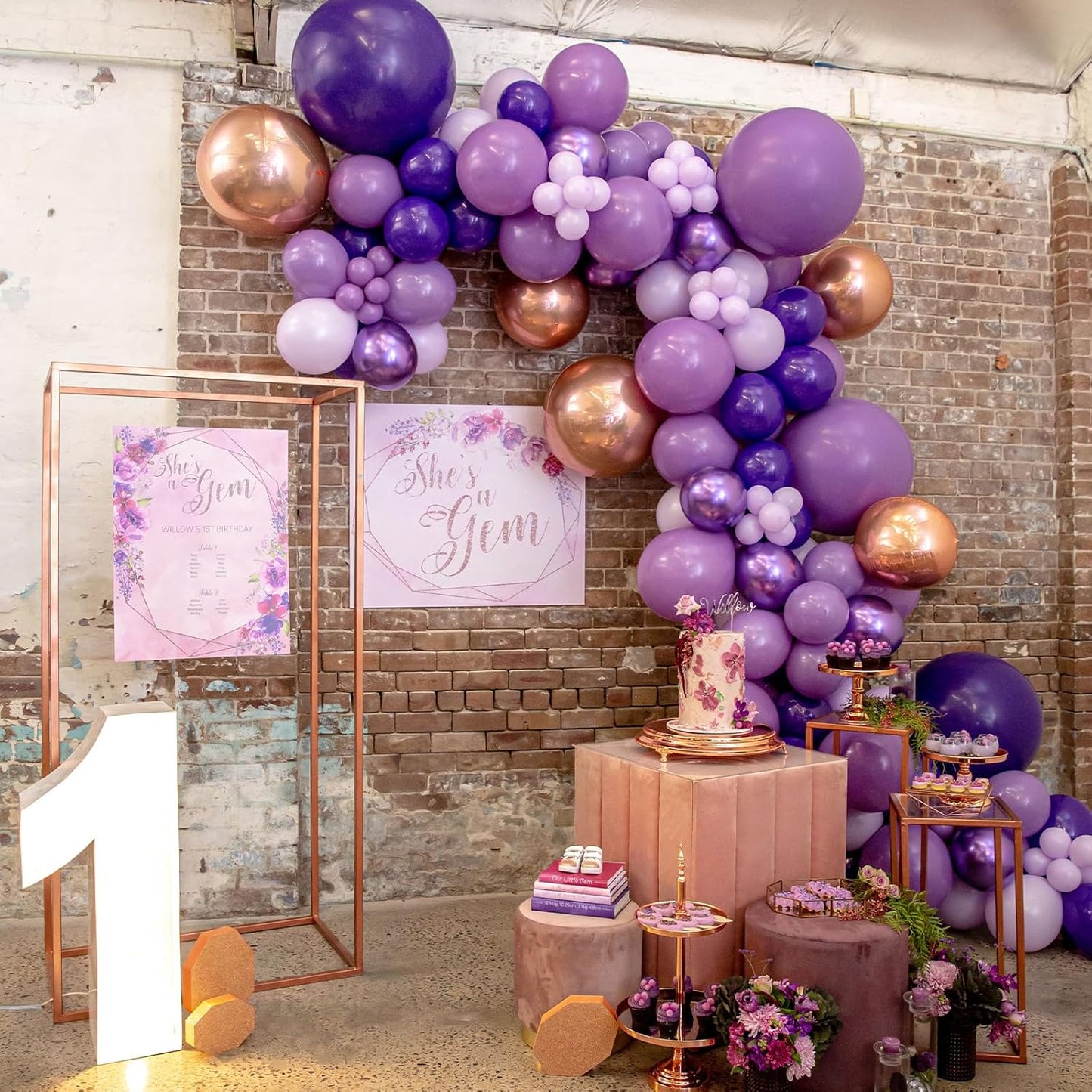 PartyWoo Purple Balloon Garland, 100 pcs Shades of Purple Balloons Different Sizes Pack of 36 Inch 18 Inch 12 Inch 10 Inch 5 Inch for Balloon Garland Arch as Party Decorations, Birthday Decorations