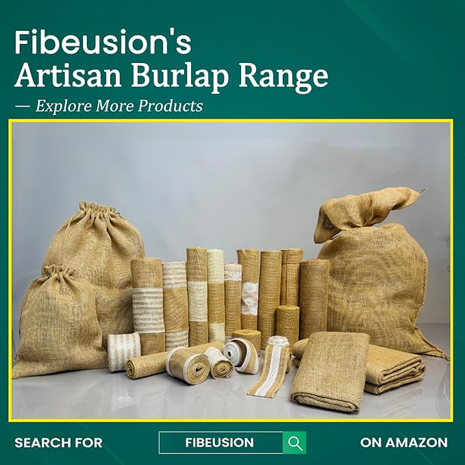 Burlap Table Runners (Pack of 6) – 14”x 108” - No-Fray Finished Edge Premium Quality Natural Table Runner – No Odor, Eco-Friendly Burlap Runner, Perfect for Rustic Table Decor and Other DIY Crafts