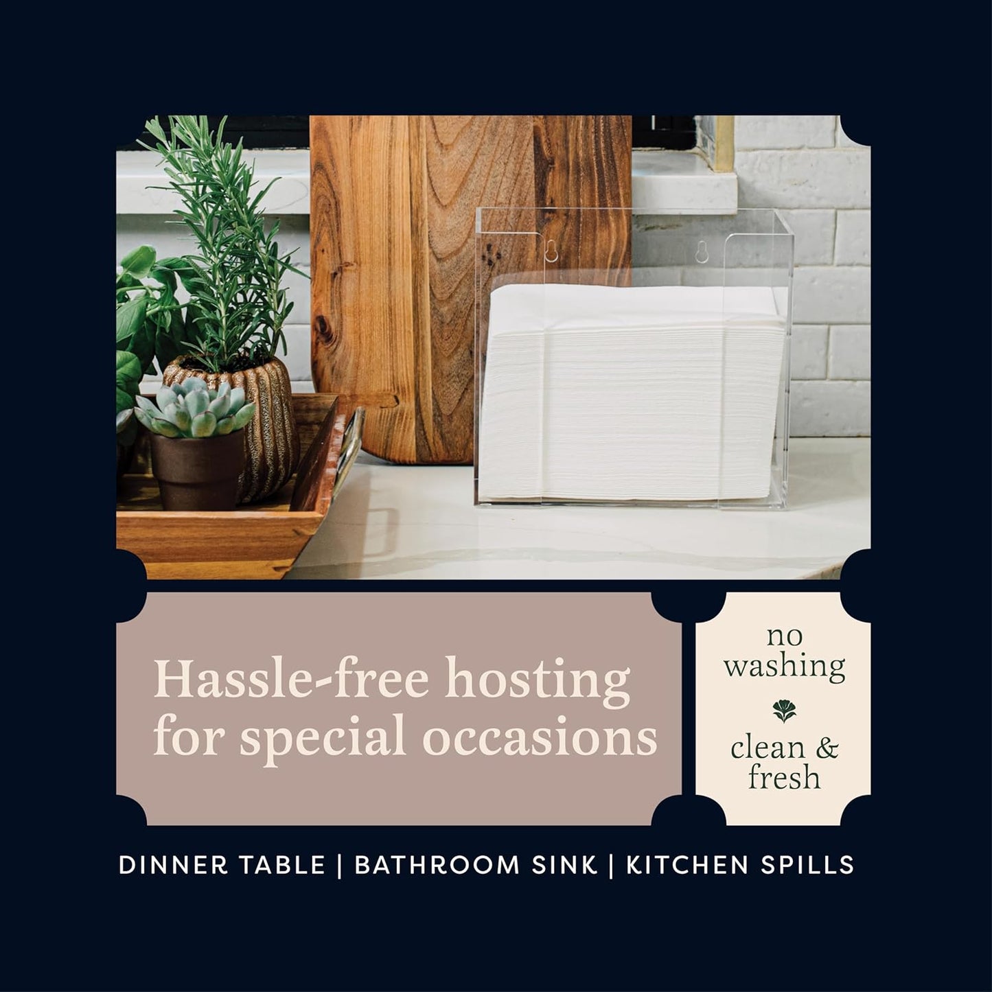 Linen-Feel European-White Paper Napkins - Decortive Cloth-Like Disposable Dinner Napkins - Soft And Absorbent. For Kitchen, Party, Wedding, Bathroom Or Any Occasion. (Pack of 5000)