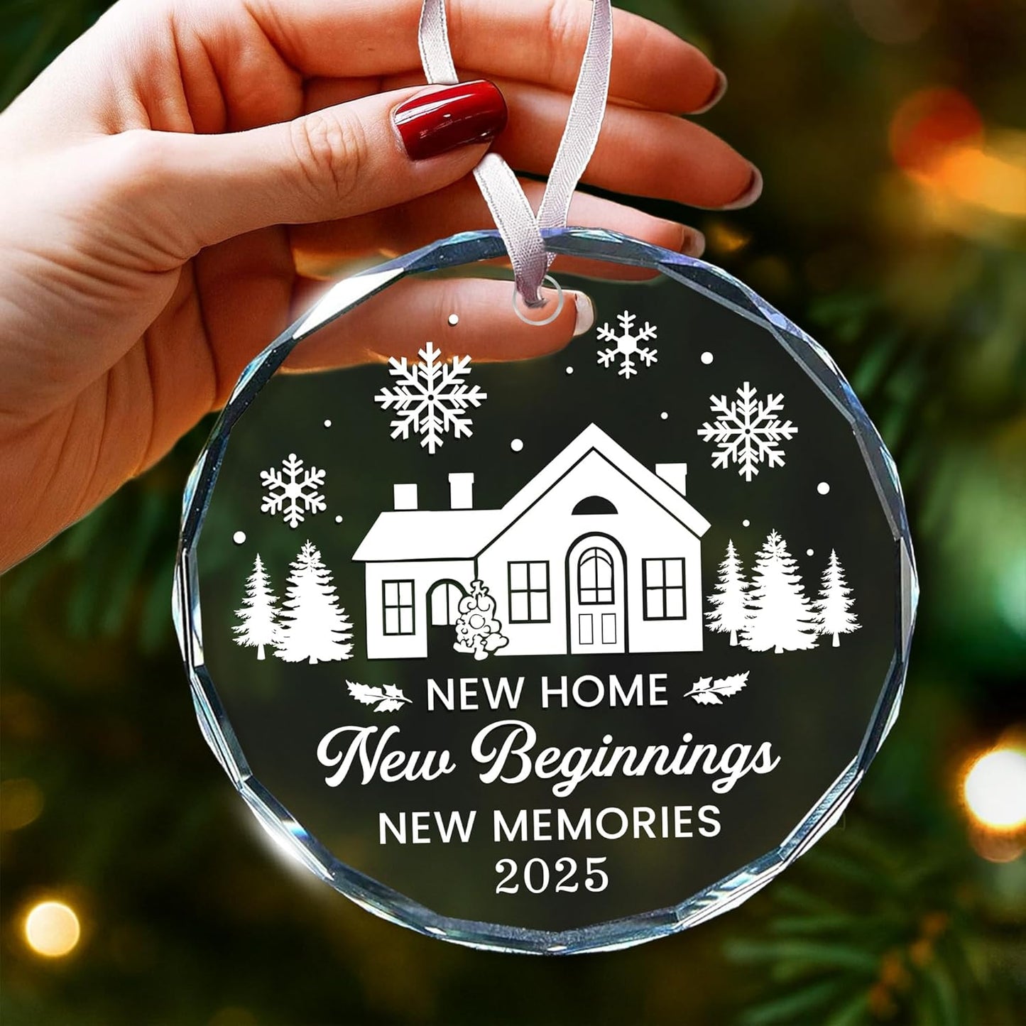 New Home Ornament 2025 – Ideal Housewarming Gift for Women, Best House Warming Gifts, Celebrating Our First House Housewarming Gifts New Home, Best Ornaments Gift, First Home Ornament 2025