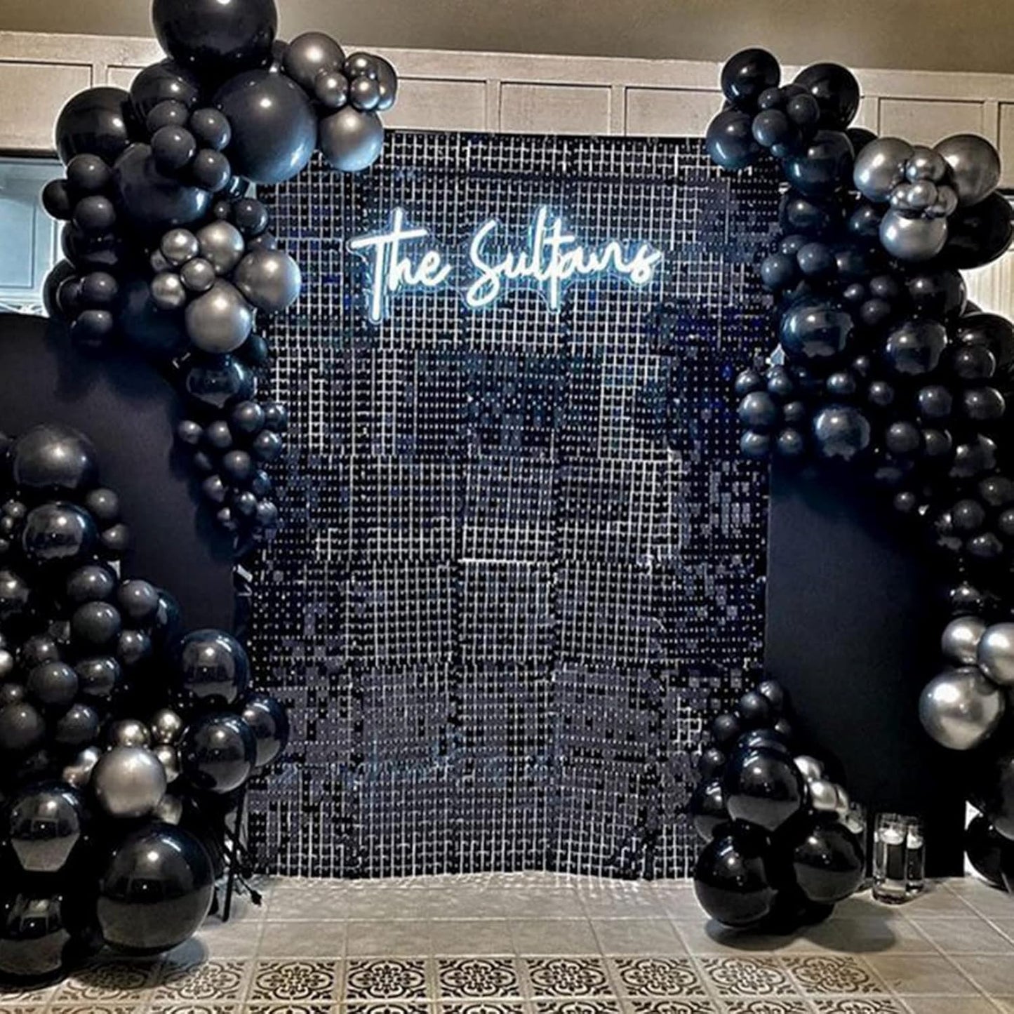 PartyWoo Black Balloons 140 pcs Different Sizes Pack of 18 12 10 5 Inch Matte Black Latex Balloon Arch Kit Garland for Graduation Halloween New Year Anniversary Birthday Party Decorations Black-Y18