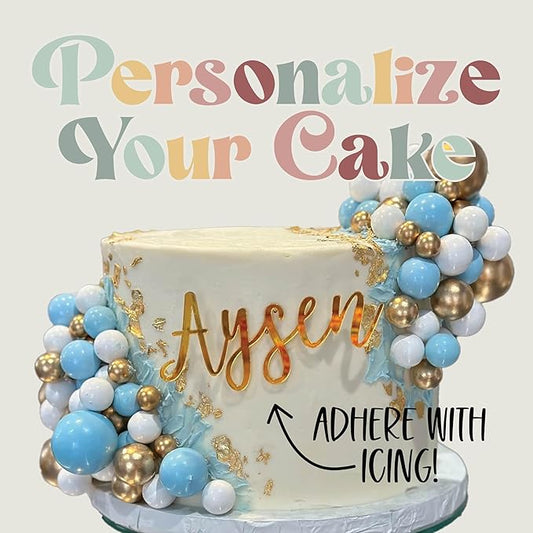 Baptism Cake Name Plate | Personalized Easter Cross Cake Toppers Confirmation Name Cake Topper First Communion Decorations Custom Cake Topper with Cross