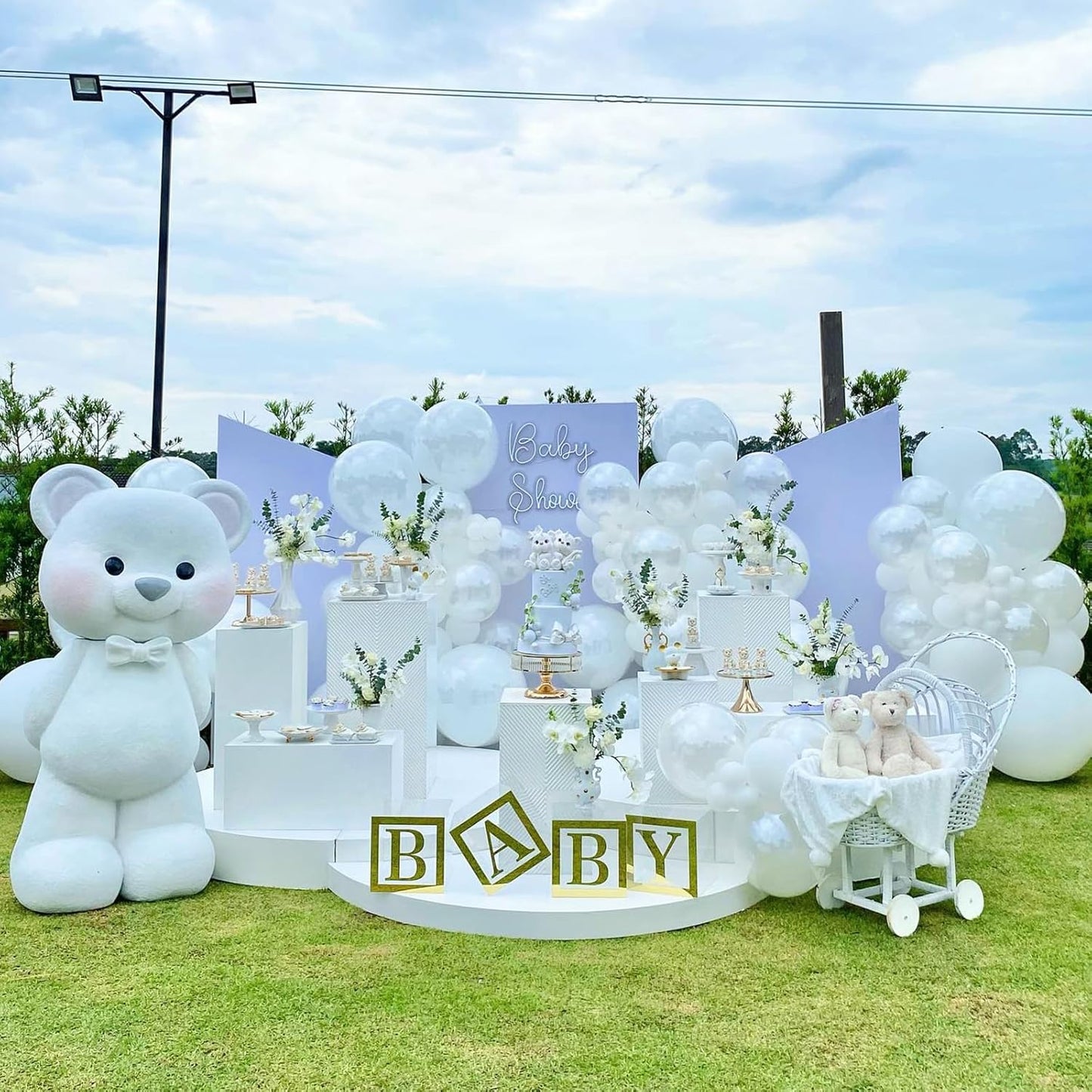 Pearl White Balloons 5 Inch, 60Pcs Small White Pearl Balloon Bright Clear White Latex Balloons for Arch 5'' Mini White Helium Balloons for Birthday Wedding Baptism Anniversary Party Decorations