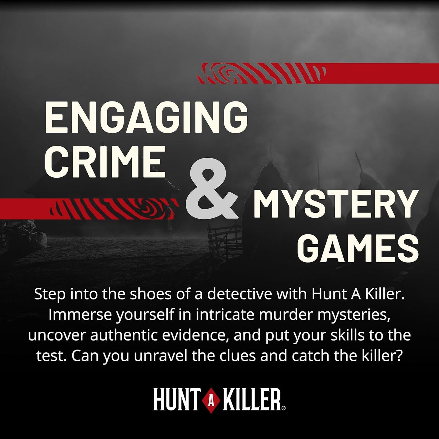 Hunt A Killer Murder at The Motel - an Immersive Murder Mystery Experience - for True Crime Fans with Evidence & Puzzles - Solve Crimes at Date Night or Family Game Night - Age 14+
