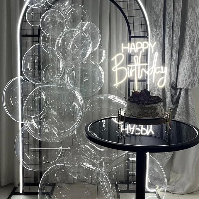 90pack Clear Balloons Different Size 18/12/10/5 Inch Transparent Balloon Garland Arch Kit for Graduation, Wedding, Birthday, Baby Shower, Anniversary Party Decorations