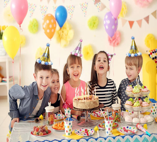 TSJ 10 PCS Happy Birthday Hats Cone Party Hats Birthday Party Hats for Kids Adults