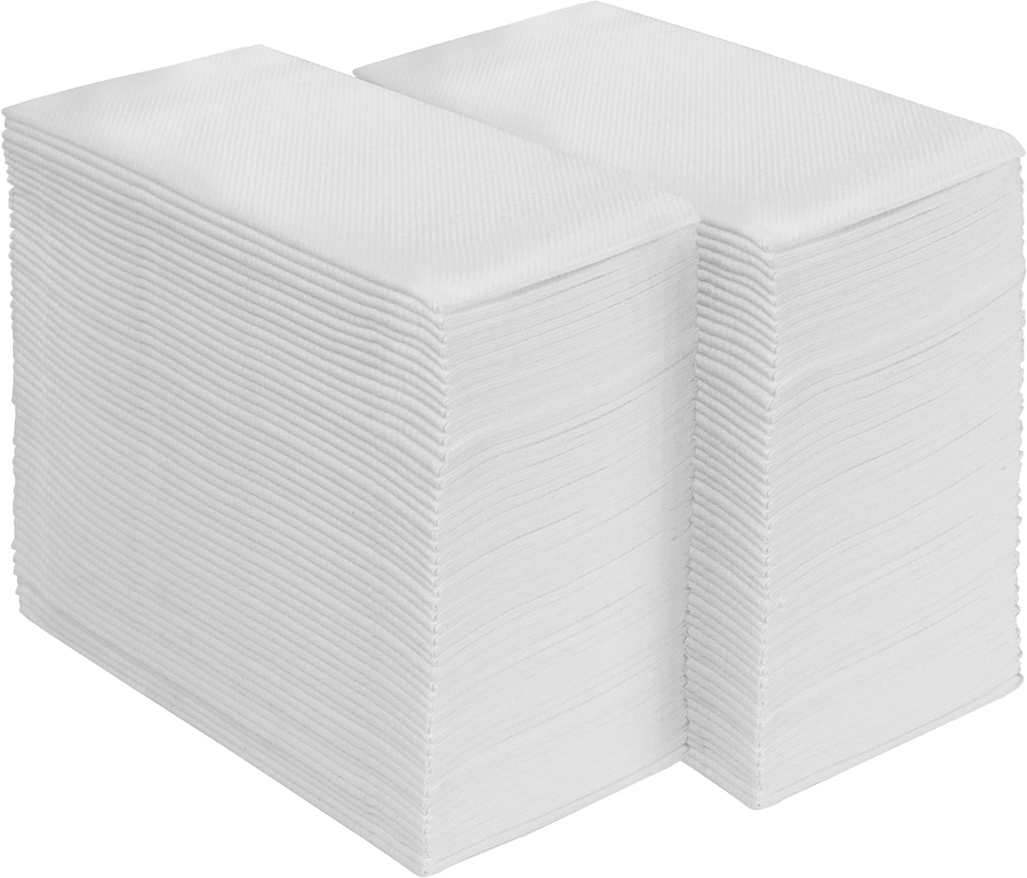 AMERICAN HOMESTEAD Paper Napkins - White Disposable Linen-Like Dinner Napkins - Restaurant-Quality Table Serviettes for Weddings, Parties, and Events - 15.75" x 15.75" - 50 Count
