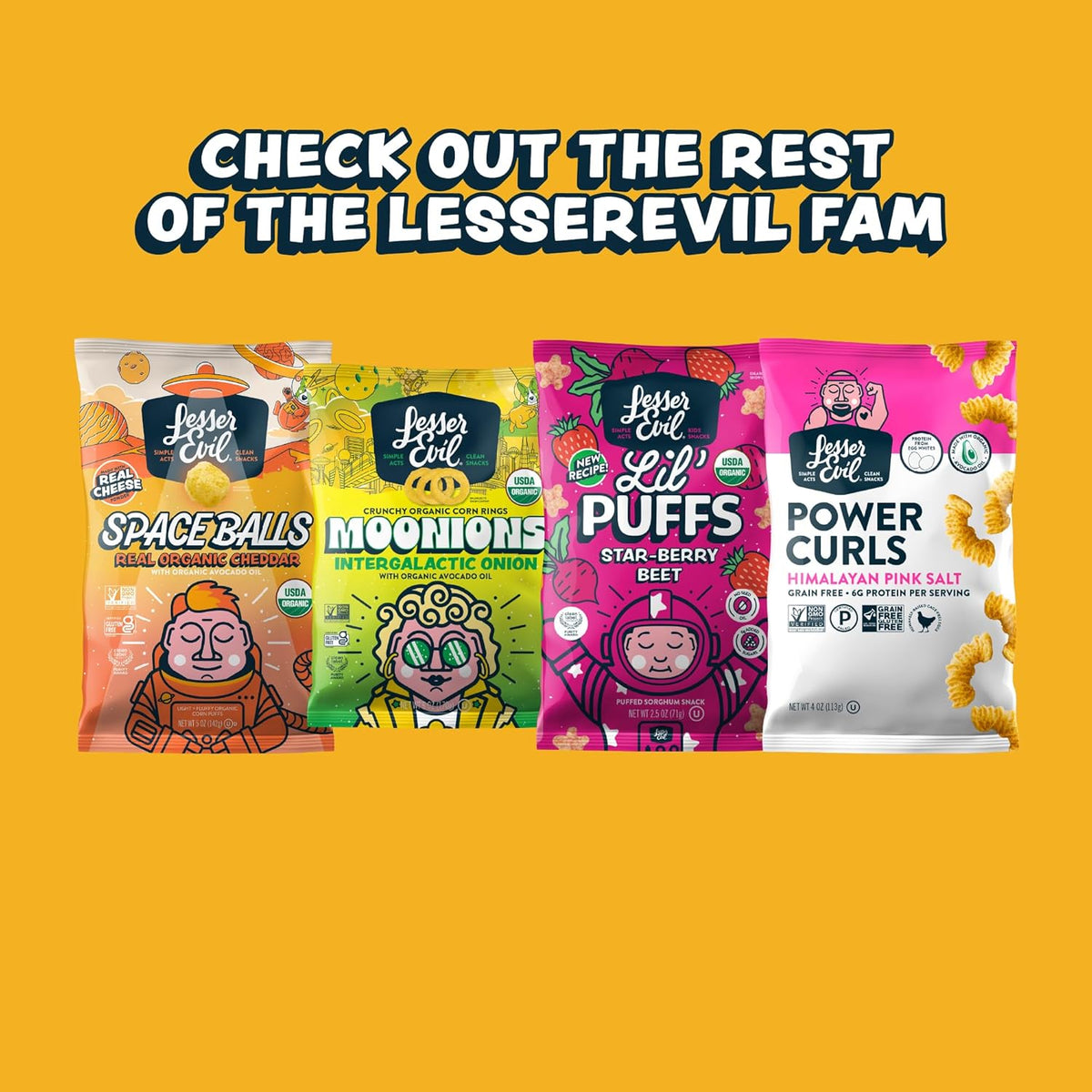 LesserEvil Himalayan Gold Organic Popcorn, Premium Quality, Minimally Processed, No Vegetable Oil, 4.6 Oz (Pack of 3)