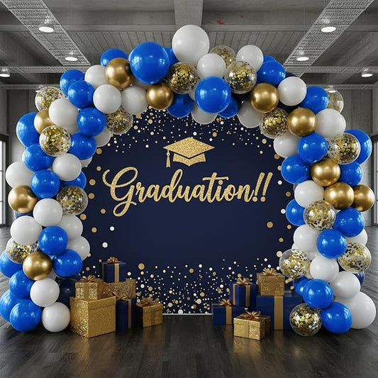 Royal Blue Balloons 100 Pack 12 Inch Blue Latex Party Balloons Round for Baby Shower Birthday Wedding Graduation Anniversary Baseball Nautical Retirement Bachelorette Patriotic Party Decorations