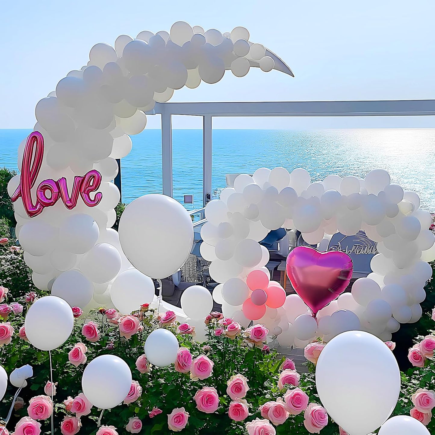White Balloons 100 Pack 12 Inch White Latex Balloons for Wedding Birthday Baby Shower Engagement Anniversary Party Decorations