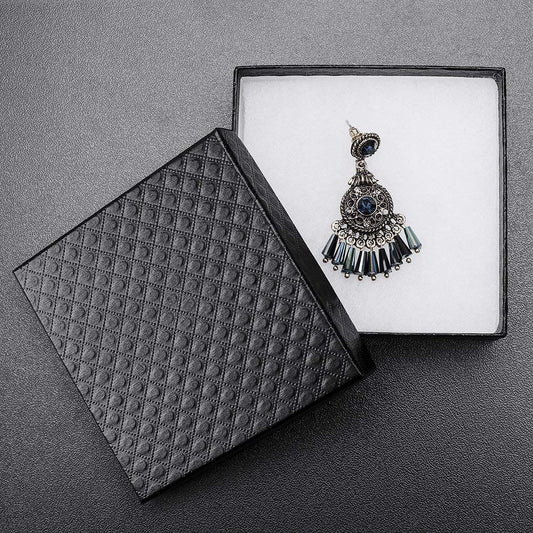 MESHA 52 PC Cardboard Jewelry Boxes, 3.5x3.5x1 Cotton Filled Jewelry Gift Box with Lid, Jewelry Boxes for Small Business, Packing, Shipping, Necklace, Earring, Bracelet, Black
