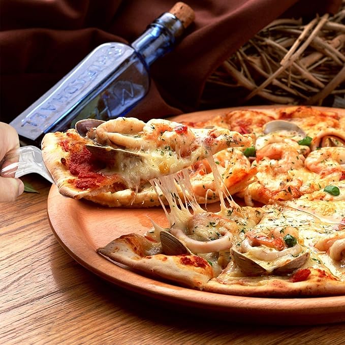 Fit Meal Prep 60 Pack 10 Inch Plastic Pie Server - Clear Disposable Cake Servers & Cutter Utensil, Heavy Duty Spatula for Serving Platter, Cutting Dessert, Pizza Pastry Slicer, Kitchen Knife