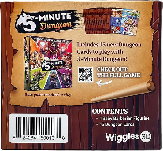 5-Minute Dungeon: Baby Barbarian Figurine and New Content Card Pack