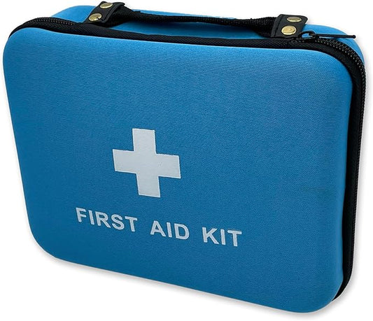 Rapid Care First Aid 160-Piece All-Purpose First Aid Kit for Home, Office & Car – Compact Color Coded Emergency Preparedness Kit with CPR Barrier, Emergency Blanket, Ice Pack & Other Essentials