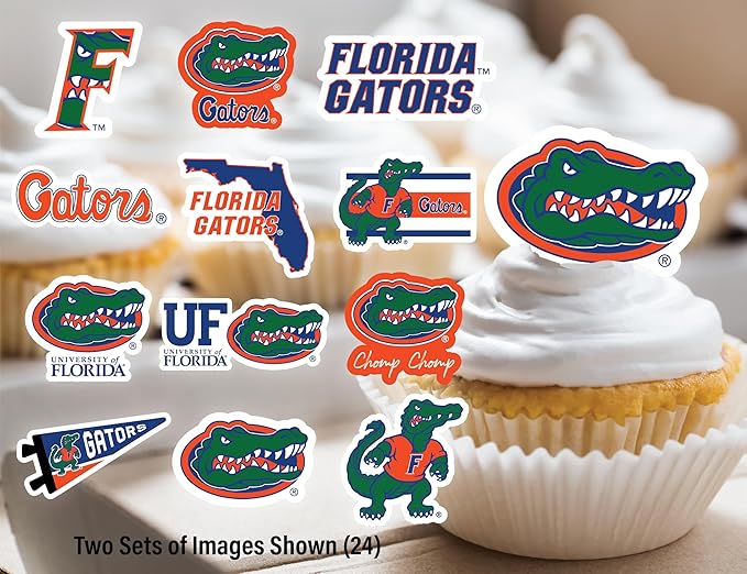 University of Florida Party Supplies for Football, Birthday Gift, Graduation Party Banner and Cake Toppers (42 Pieces) (Florida Gators)