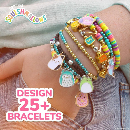 Horizon Group USA Original Squishmallows Bracelet Design Set, Cute & Friendship Bracelet Kit, Jewelry Making Kit, Charm Bracelet Making Kit, Beading & Jewelry Making, Friendship Bracelet Making Kit