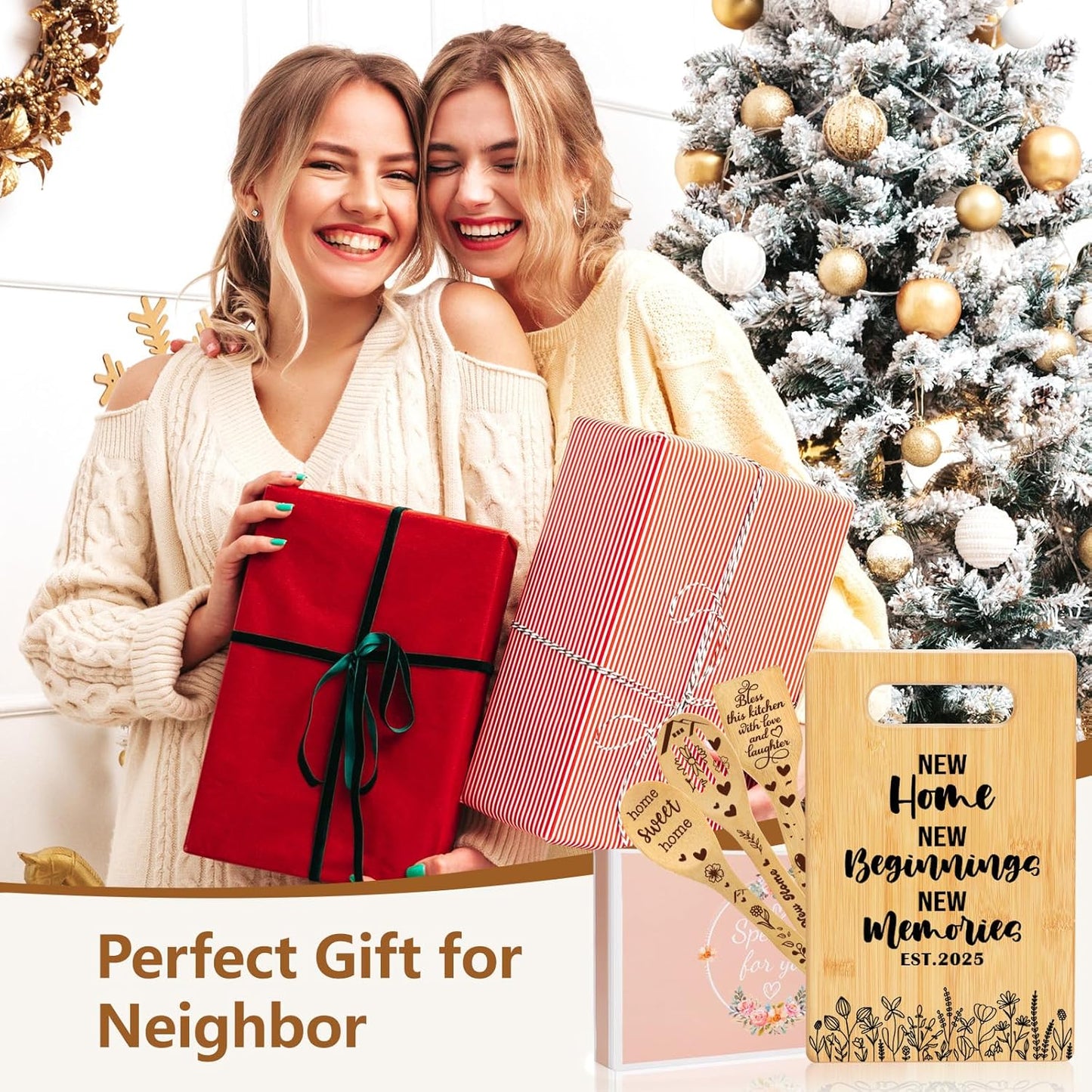 Housewarming Gift for New House Homeowner, House Warming Gifts New Home 2025 Cutting Board Gift, First Home Gift for Neighbor, Realtor Closing Gifts for Home Buyers New Home