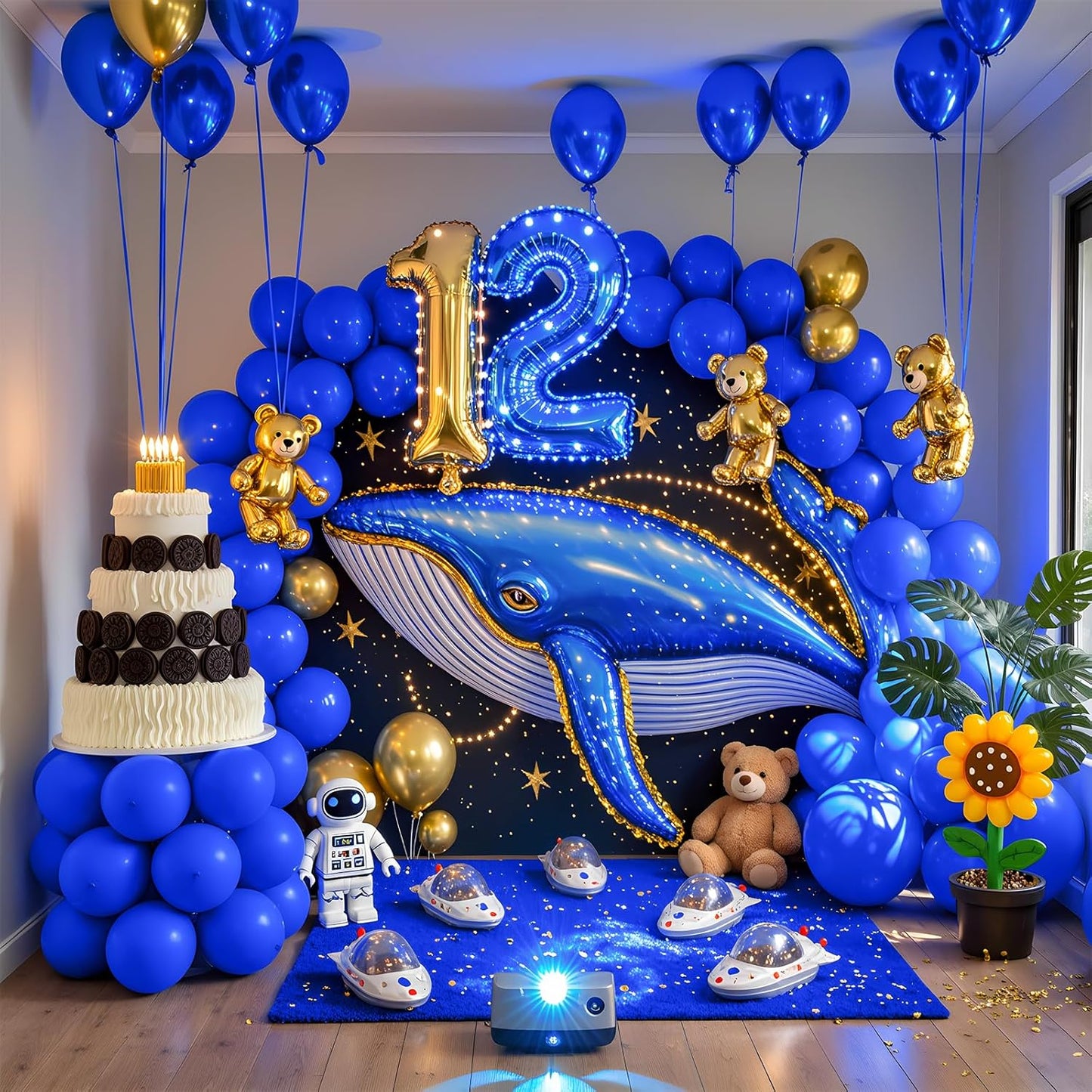 Royal Blue Balloons 100 Pack 12 Inch Blue Latex Balloons for Graduation Baby Shower Wedding Birthday Party Decorations